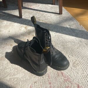 Dr. Martens Black Leather Lace-Up Boots